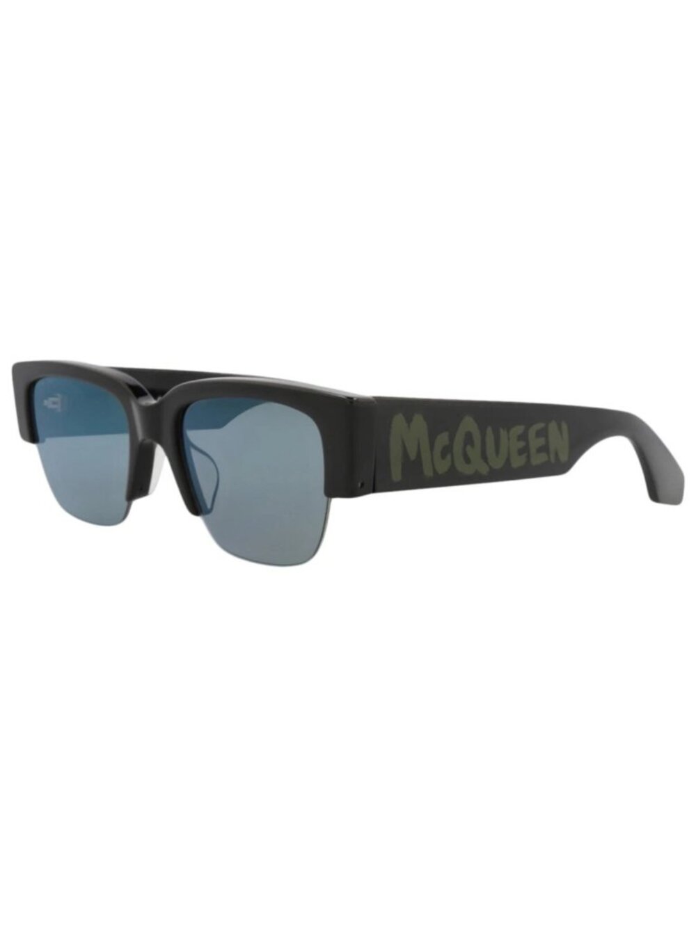 New Alexander McQueen Women's Sunglasses Square Rectangle Recycled Acetate Frame